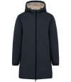 NS609 Native Spirit Unisex Sherpa Lined Waterproof Jacket Navy colour image